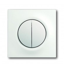 Клавиша для механизма 2-клавишных выключателей/переключателей/кнопок, серия impuls, цвет белый бархат  1753-0-0181   2CKA001753A0181  ABB