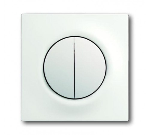 Клавиша для механизма 2-клавишных выключателей/переключателей/кнопок, серия impuls, цвет белый бархат  1753-0-0181   2CKA001753A0181  ABB