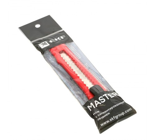 Нож с сегментированным лезвием 18 мм НСМ-20 Master  ncm-20-ms  EKF