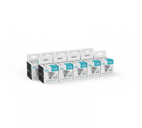 Лампа светодиодная Basic MR16 6,5W 480lm 4100K GU5.3 LED 1/10/100  1013527  Gauss