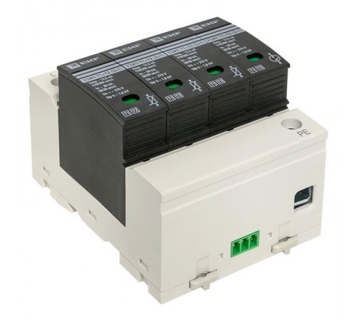 Устройство защиты от импульсных перенапряжений Т1+Т2; Iimp-12,5kA; In-20kA; Uc-275В; 3+1 EKF PROxima  OV12-31-506  EKF