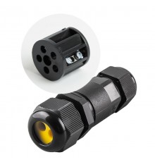 Соединитель-коннектор для проводов двухконтактный, водонепроницаемый, LD521  49188  STEKKER