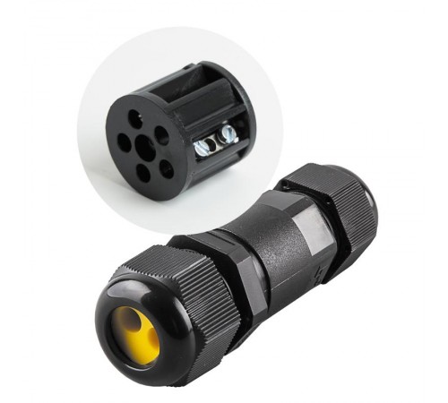 Соединитель-коннектор для проводов двухконтактный, водонепроницаемый, LD521  49188  STEKKER