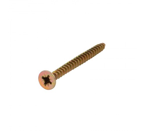 Саморез универсальный 5,0х60мм, желтый цинк, пакет (300 шт/уп)  1111-0560-2  Kranz