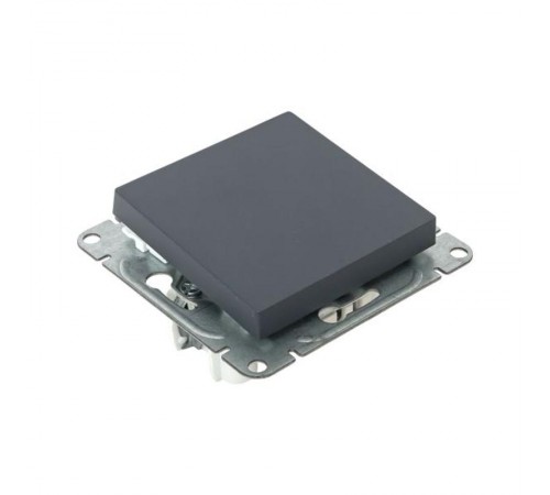 Механизм выключателя, одноклавишный, перекрёстный, графит Эпика  UP1-SWG-12 EKF