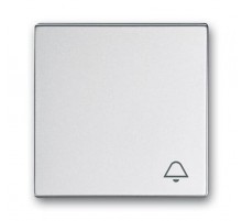 Клавиша для механизма 1-клавишного выключателя, c символом ""ЗВОНОК Future/Axcent/Carat/Династия, серебр. алюм."  2CKA001751A3178  ABB