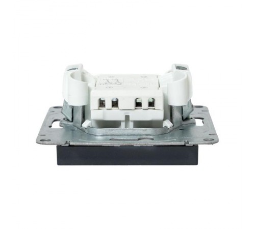 Механизм выключателя, одноклавишный, перекрёстный, графит Эпика  UP1-SWG-12 EKF