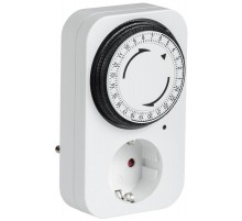 РТМ-2 Розетка-таймер мех инд 15мин 24ч 96on/off 16А IP20  ERT-20-1-16-S-15-1-20-K01  IEK