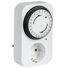 РТМ-2 Розетка-таймер мех инд 15мин 24ч 96on/off 16А IP20  ERT-20-1-16-S-15-1-20-K01  IEK