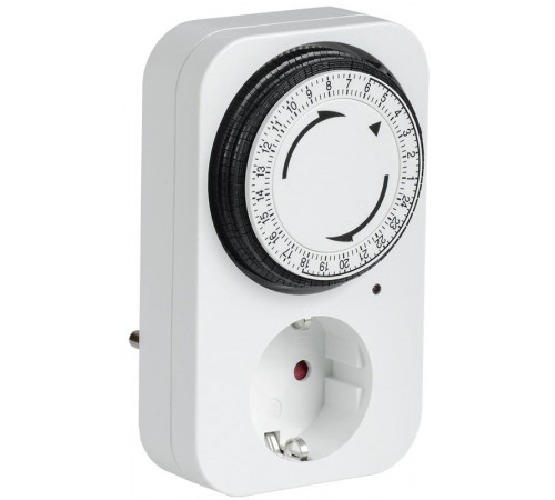 РТМ-2 Розетка-таймер мех инд 15мин 24ч 96on/off 16А IP20  ERT-20-1-16-S-15-1-20-K01  IEK