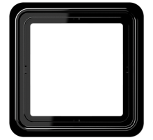 Рамка для вертикальной и горизонтальной установки, 1 пост; дюропласт; черный; CD500  CD581SW  Jung