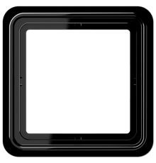 Рамка для вертикальной и горизонтальной установки, 1 пост; дюропласт; черный; CD500  CD581SW  Jung