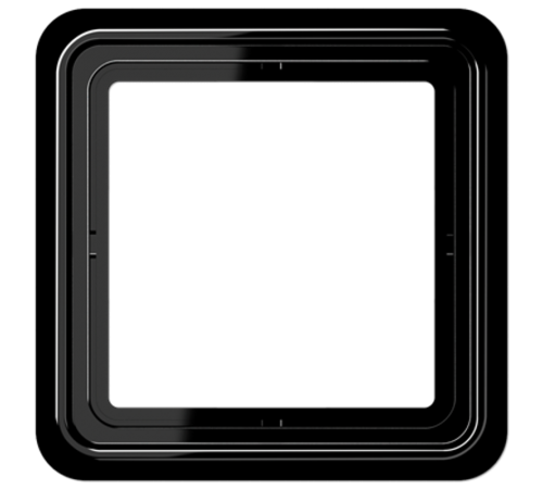 Рамка для вертикальной и горизонтальной установки, 1 пост; дюропласт; черный; CD500  CD581SW  Jung