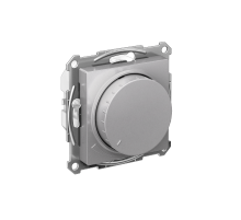 AtlasDesign Алюминий Светорегулятор (диммер) поворотно-нажимной, LED, RC, 400Вт, мех.  ATN000323  SE