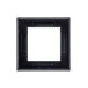ABB Levit Антрацит / дымчатый чёрный Рамка 1-ая  3901H-A05010 63W  2CHH015010A6063  ABB