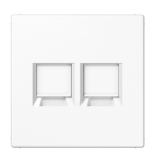 Плата (фиксация защёлкиванием) для двух модулей; термопласт; белый LS1969-2ATWW Jung