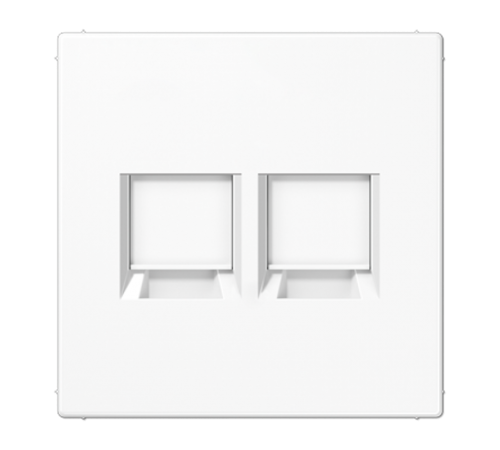 Плата (фиксация защёлкиванием) для двух модулей; термопласт; белый LS1969-2ATWW Jung