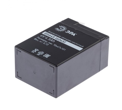 Аккумулятор GS645 (Cвинцово-кислотный 6V 4,5) (20/660)  Б0050074  ЭРА
