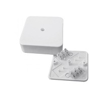 Коробка распределительная КМР-030-030кг наружная (75х75х25) белая с клеммником EKF PROxima  plc-kmr-030-030kg  EKF