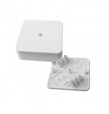 Коробка распределительная КМР-030-030кг наружная (75х75х25) белая с клеммником EKF PROxima  plc-kmr-030-030kg  EKF