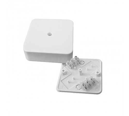 Коробка распределительная КМР-030-030кг наружная (75х75х25) белая с клеммником EKF PROxima  plc-kmr-030-030kg  EKF