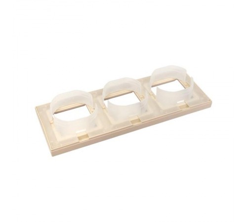 3 - местная рамка, IP44, кремовая, пластик Эпика  UP1-FPI-03-44 EKF