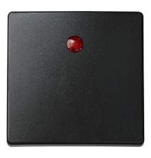 Simon 73 Клавиша для выключателя одноклавишного с подсветкой кнопочного, S73 Loft, графит  73011-62  Simon