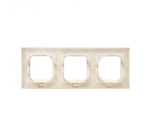 3 - местная рамка, IP44, кремовая, пластик Эпика  UP1-FPI-03-44 EKF