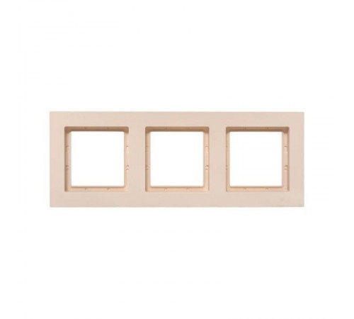 3 - местная рамка, IP44, кремовая, пластик Эпика  UP1-FPI-03-44 EKF