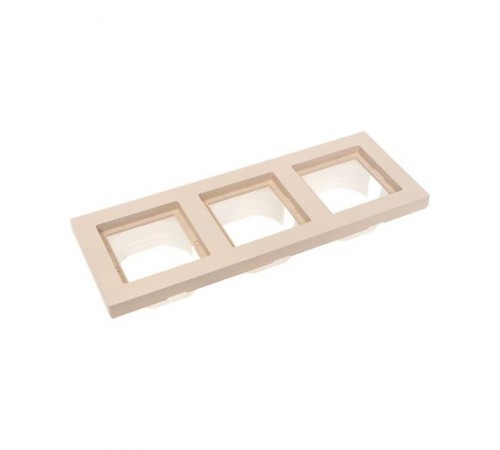 3 - местная рамка, IP44, кремовая, пластик Эпика  UP1-FPI-03-44 EKF