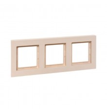 3 - местная рамка, IP44, кремовая, пластик Эпика  UP1-FPI-03-44 EKF