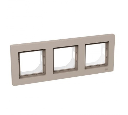 3 - местная рамка, IP44, кремовая, пластик Эпика  UP1-FPI-03-44 EKF