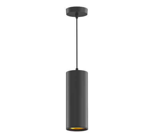 Светильник светодиодный накладной/подвесной HD035 12W (черный/золото) 4100K 79*200мм 1/10  HD035  Gauss