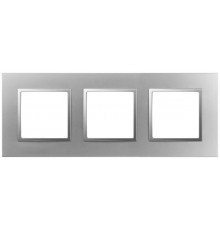 Рамка для розеток и выключателей Elegance 14-5013-03 Classic, на 3 поста, алюминий  Б0060583  ЭРА