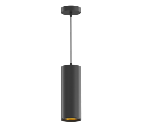 Светильник светодиодный накладной/подвесной HD035 12W (черный/золото) 4100K 79*200мм 1/10  HD035  Gauss