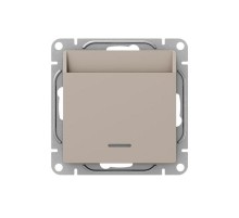 Механизм выключателя, карточный, с подсветкой, кремовый Эпика  UP1-SWI-card EKF