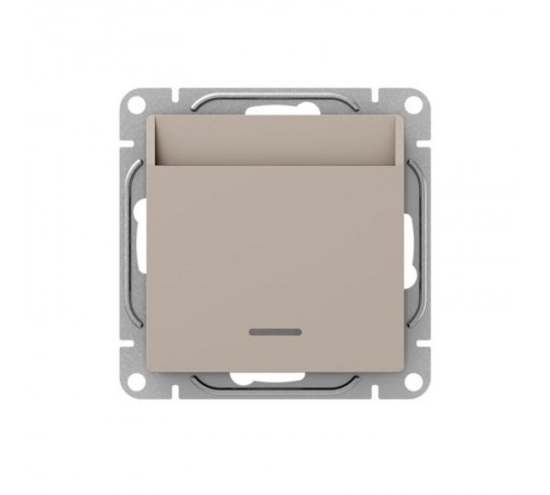 Механизм выключателя, карточный, с подсветкой, кремовый Эпика  UP1-SWI-card EKF