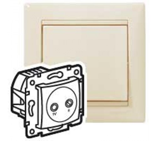 Valena Сл. кость Розетка TV-FM оконечная 862 МГц 10 дБ  774333  Legrand