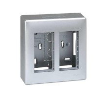 Simon CIMA 500 Бокс на 2 модуля 500CIMA, наружный монтаж, 167х59х160мм, алюминий  51000002-033  Simon