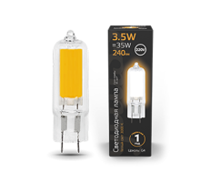 Лампа светодиодная Black LED G4 AC220-240V 3.5W 240lm 3000K Glass  107807103  Gauss