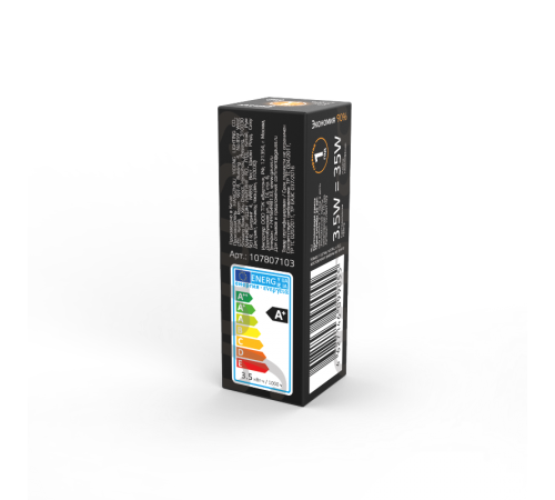 Лампа светодиодная Black LED G4 AC220-240V 3.5W 240lm 3000K Glass  107807103  Gauss