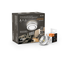 Набор Светильник Backlight BL143 3W + Лампа светодиодная MR16 6,5W 470lm 3000K GU5.3 LED  BL143P  Gauss