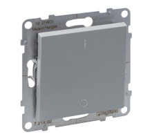 SUNO Выключатель двухполюсный 16АХ 250В. Винтовые зажимы. Цвет "Алюминий"  721302  Legrand