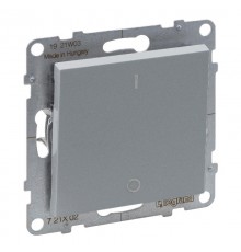 SUNO Выключатель двухполюсный 16АХ 250В. Винтовые зажимы. Цвет "Алюминий"  721302  Legrand