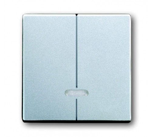 Клавиша для 2-канального светорегулятора 6565 U, серия solo/future, цвет серебристо-алюминиевый  6599-0-2914   2CKA006599A2914  ABB