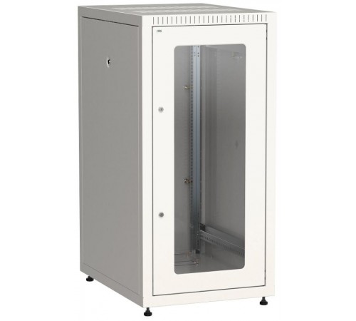 Шкаф LINEA E 24U 600х800мм двери 2шт стек. и метал. сер.  LE35-24U68-GM  ITK