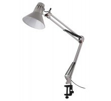 Светильник настольный N-121-E27-40W-GY Е27 на струбцине серый  Б0052758  ЭРА
