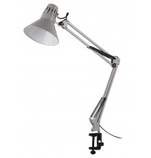 Светильник настольный N-121-E27-40W-GY Е27 на струбцине серый  Б0052758  ЭРА