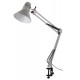 Светильник настольный N-121-E27-40W-GY Е27 на струбцине серый  Б0052758  ЭРА