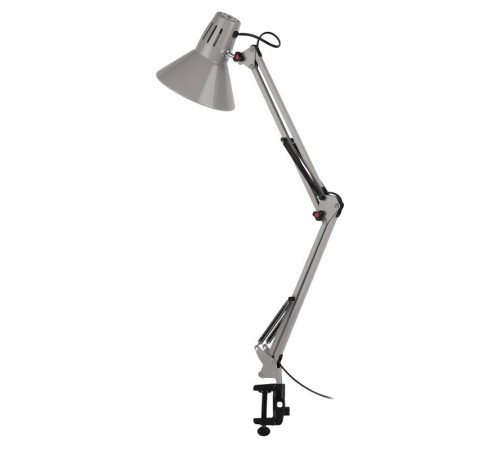 Светильник настольный N-121-E27-40W-GY Е27 на струбцине серый  Б0052758  ЭРА